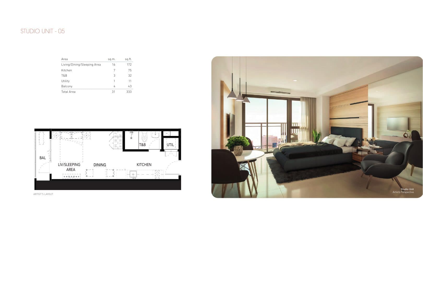 Mergent Residences floor plan 1