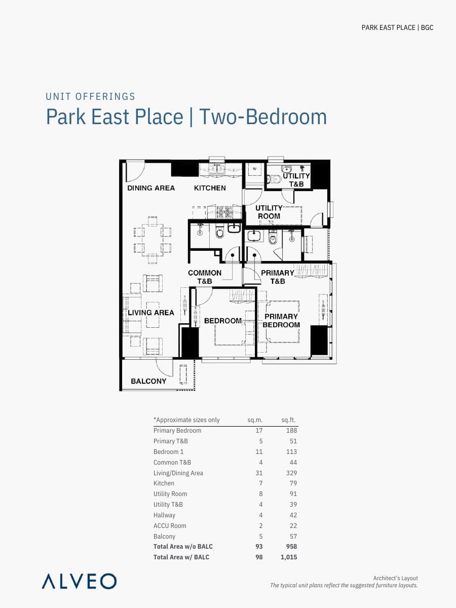 Park East Place floor plan 2