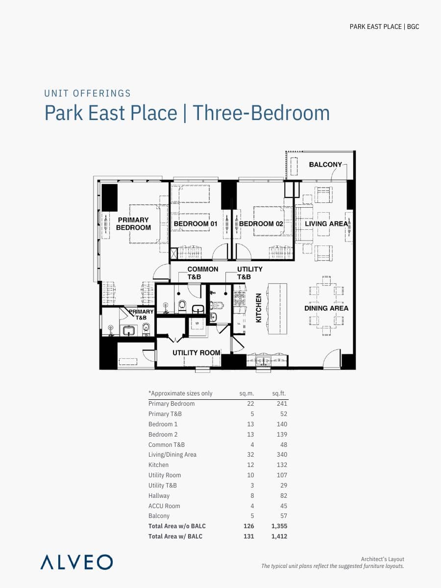 Park East Place floor plan 3